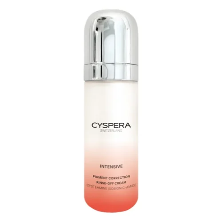 Cyspera Intensive pigment correction rinse-off cream bottle for hyperpigmentation and skin brightening
