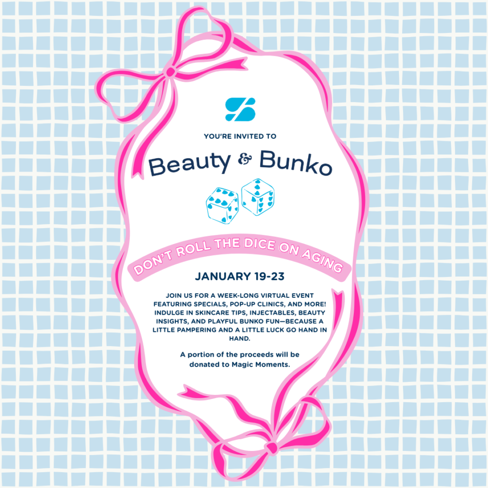 Beauty & Bunko virtual event Jan 19–23 — skincare & injectables specials in Birmingham, 'Don't roll the dice'