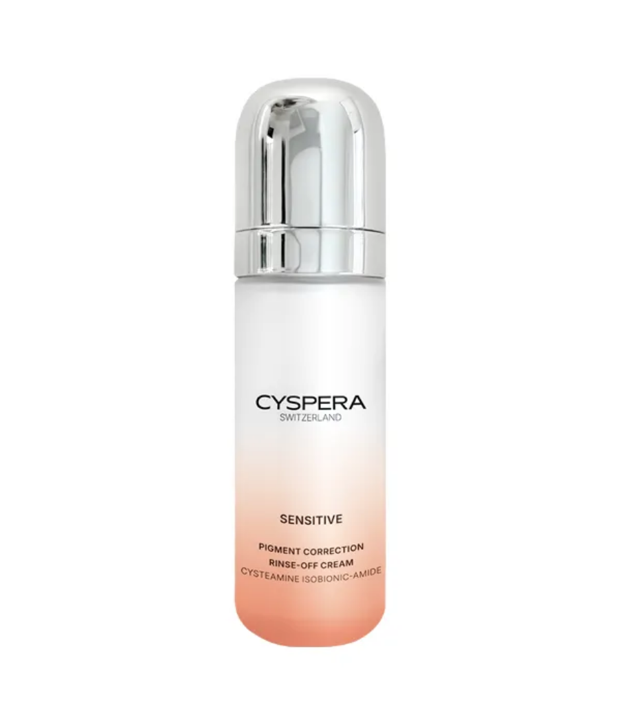 Cyspera Sensitive pigment correction rinse-off cream bottle, brightening treatment for sensitive skin