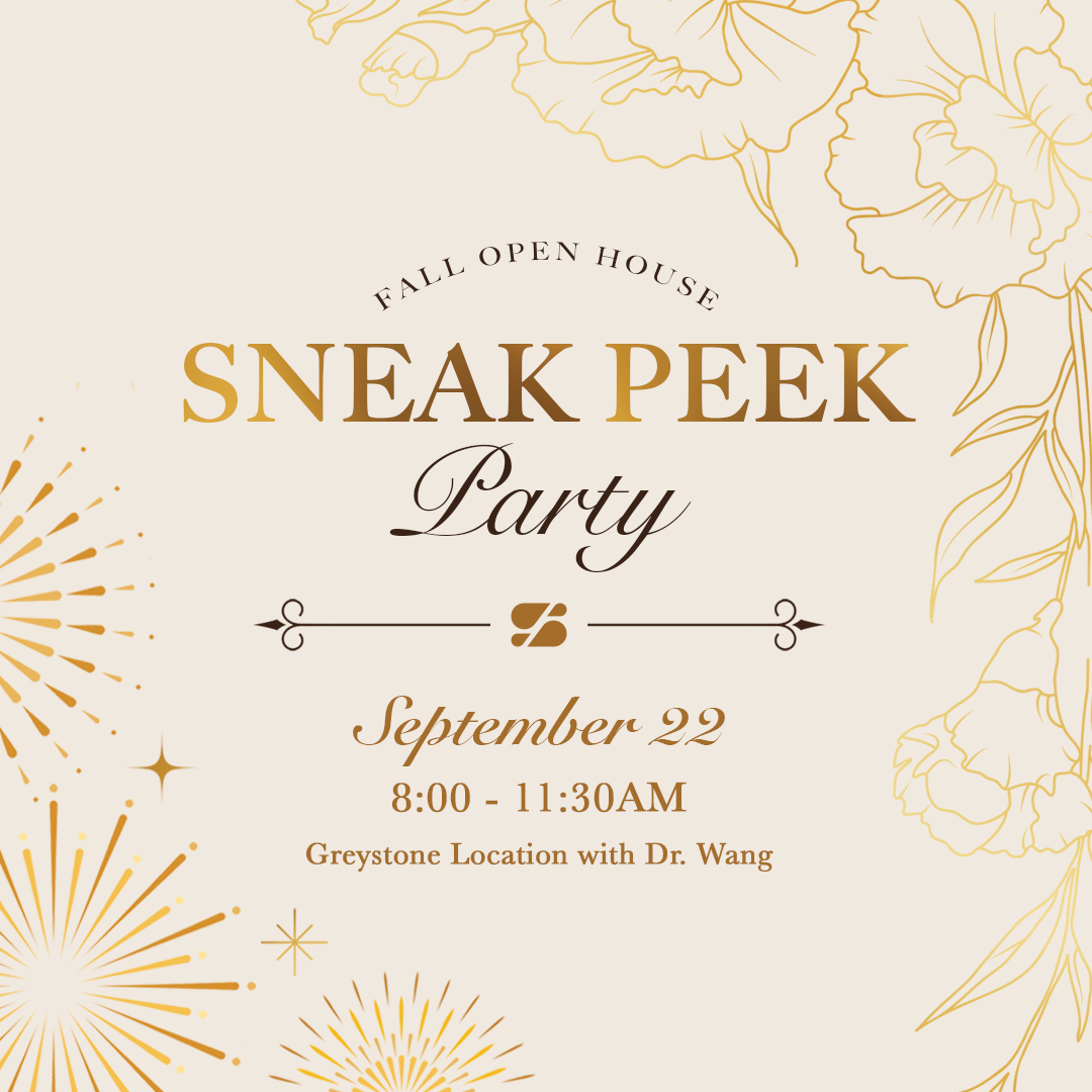 Sneak Peek Party Sept 22, 8–11:30AM at Greystone with Dr. Wang — dermatology & injectables, Birmingham AL