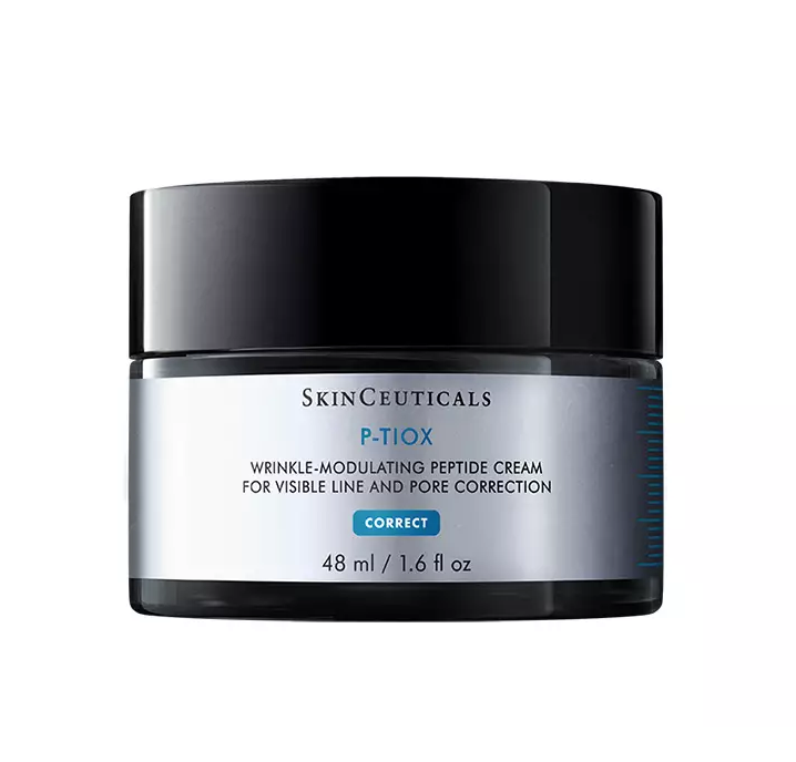 SkinCeuticals P-Tiox peptide wrinkle-modulating cream jar, 48 ml, for visible line and pore correction, Birmingham AL